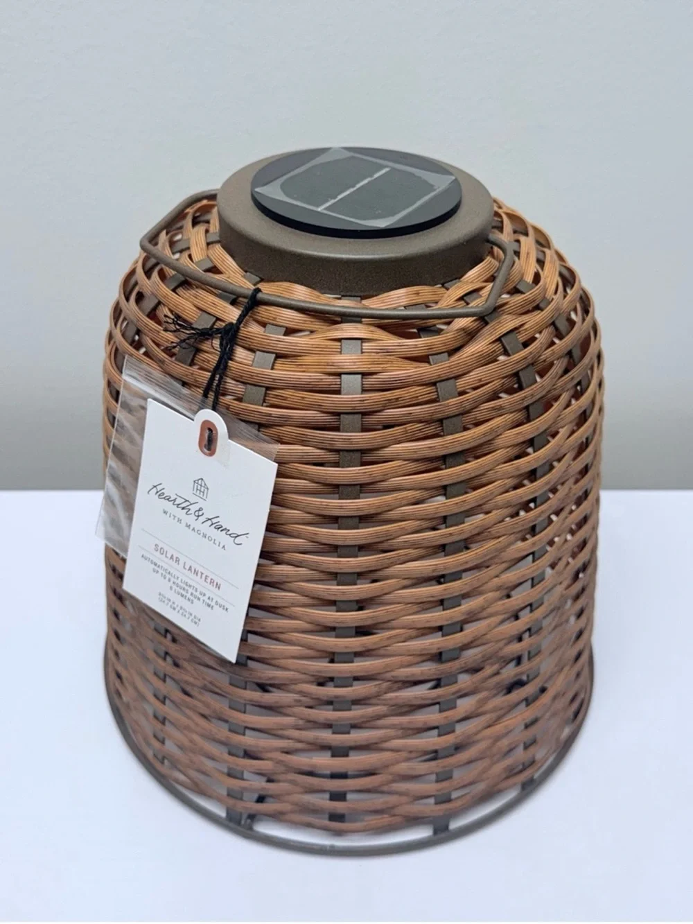 New! Woven Solar Lantern by Hearth & Hand™ w/ Magnolia, 9.75